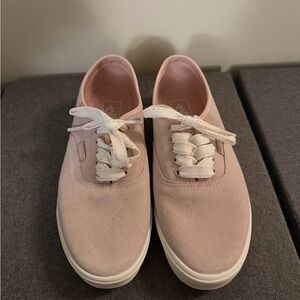 Vans Women Authentic Lowpro Stitch Lace Sepia Rose Size 9 NWOT